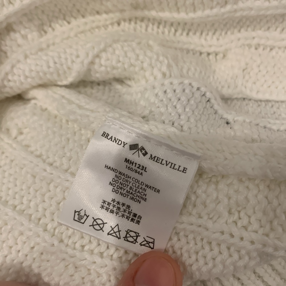 Brandy Melville White Knit Sweater - Picture 7 of 7